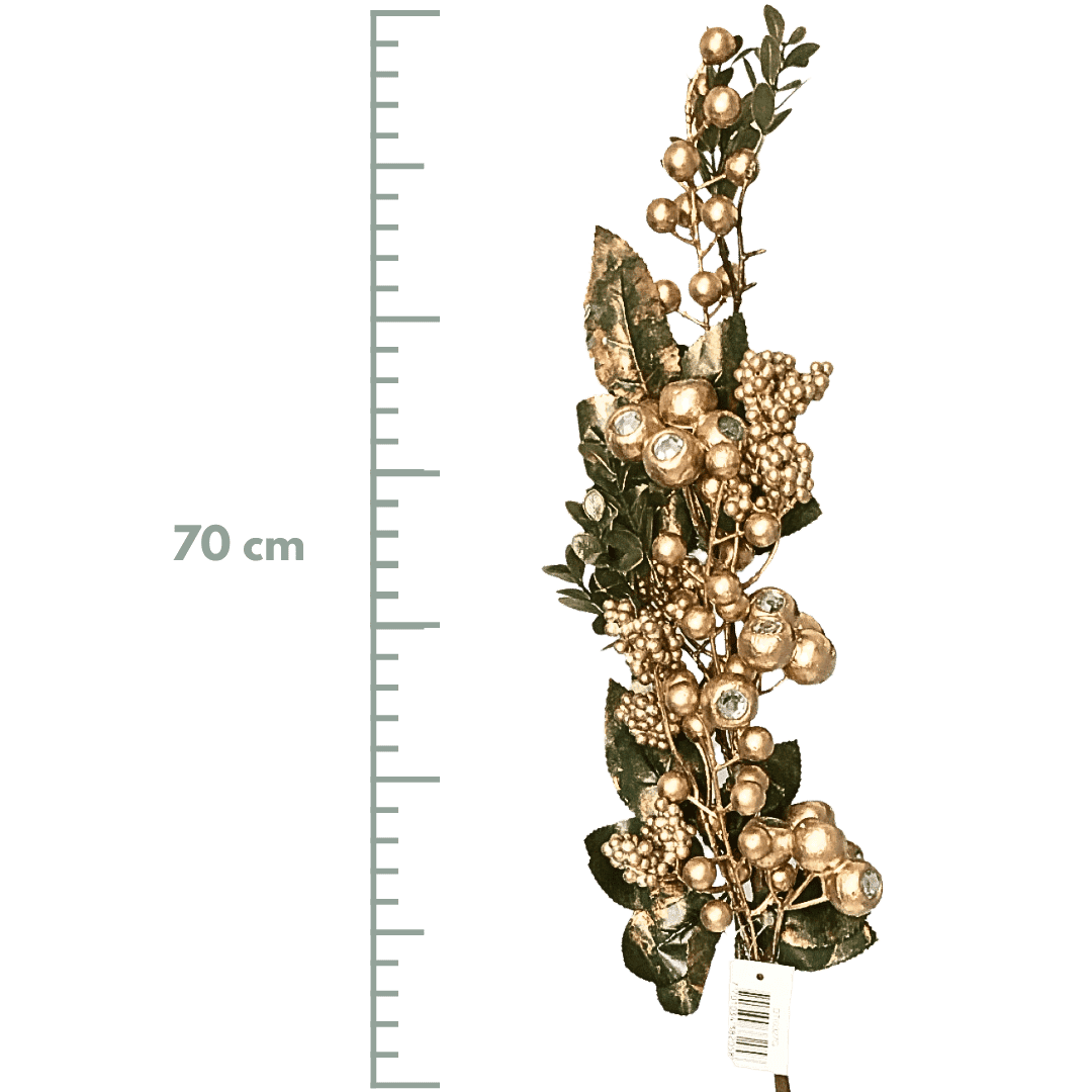 (DTI0327G) Follaje lux 70 cm oro