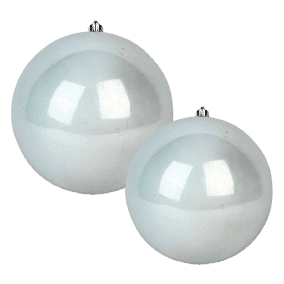 Esfera perlada plata 25 cm/30 cm