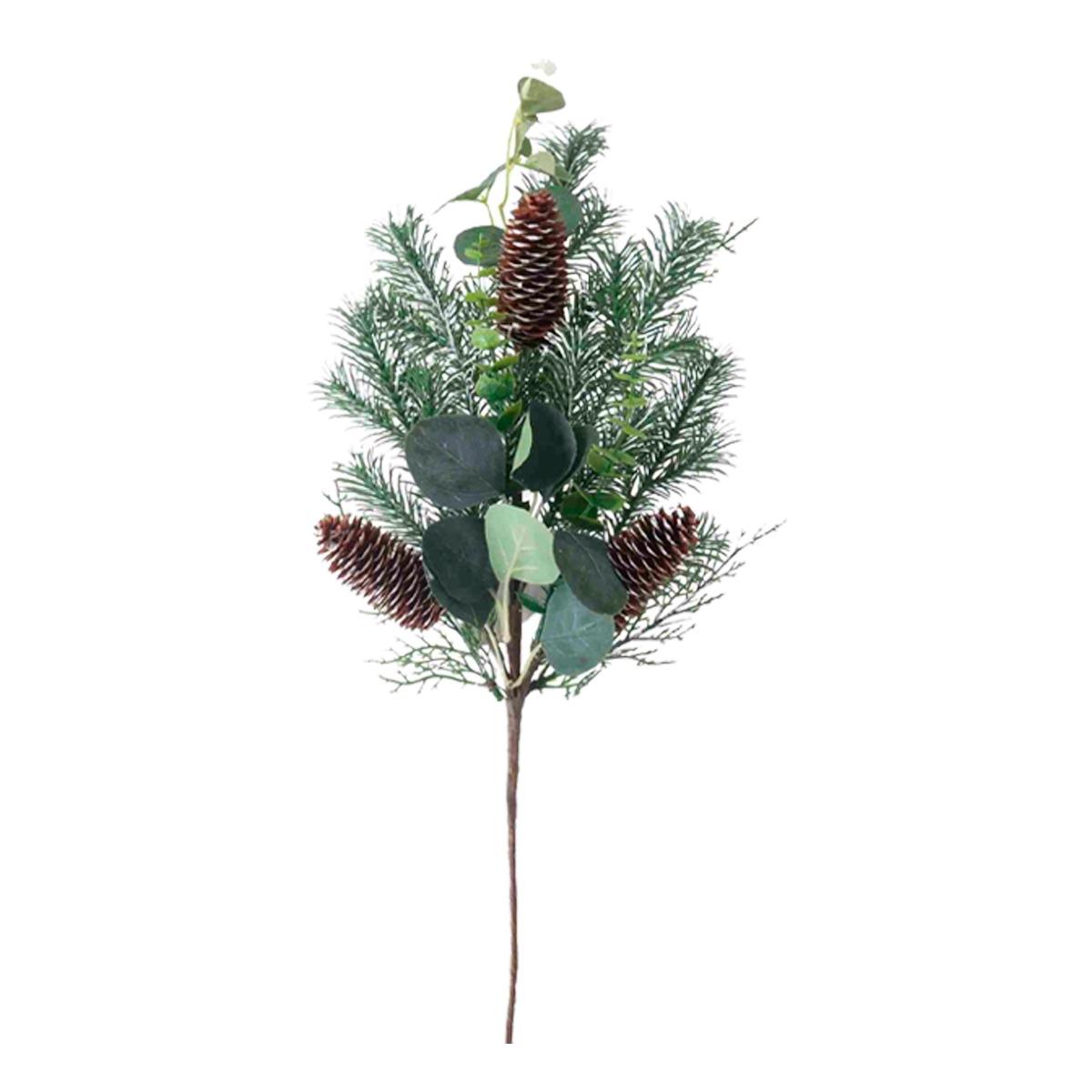 (F223207) Follaje piñas eucalipto 68CM