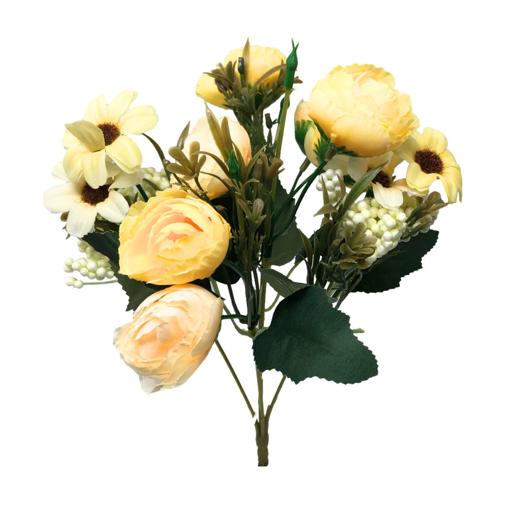 (FC00744) Ramito de ranunculus y margarita