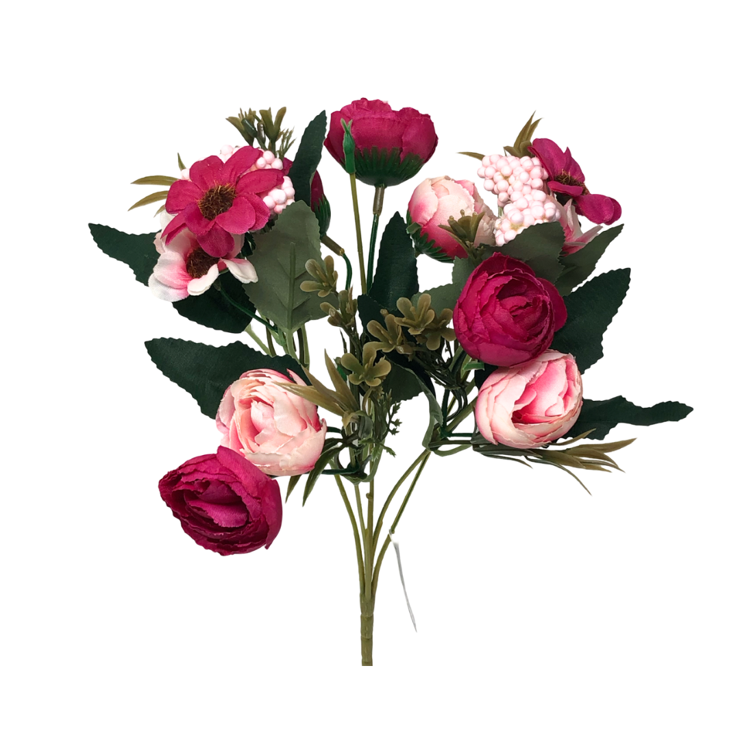 (FC00744) Ramito de ranunculus y margarita