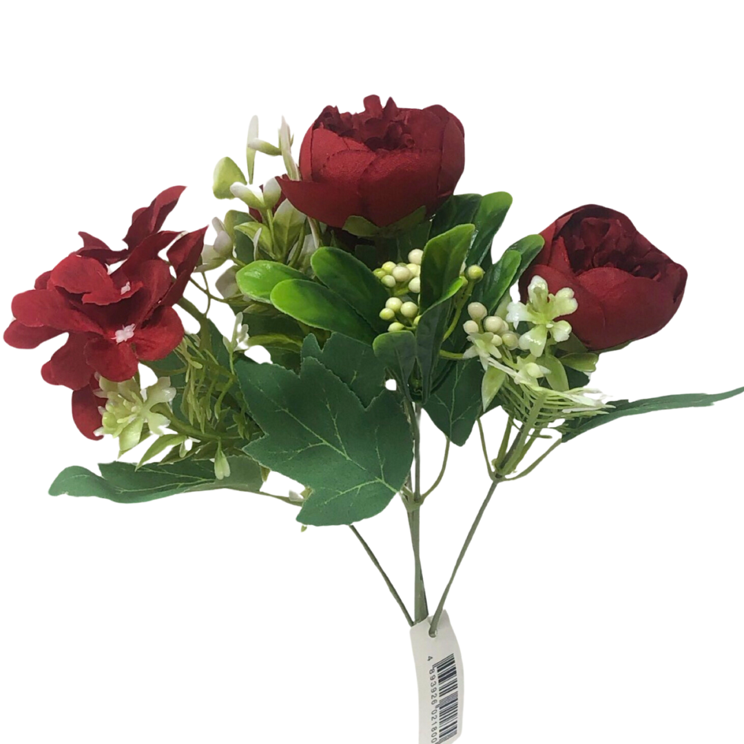 (FC01231) Ramito de peonia y hortensia