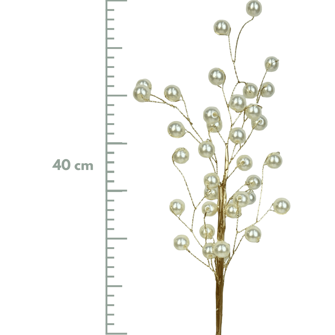 (FFD0002W) Follaje acrilico 40 cm blanco