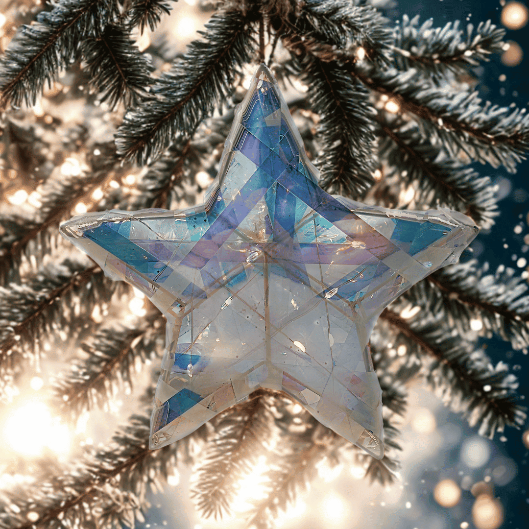 (FIG0828IR) Estrella con 10 luces, 20 x 3 cm