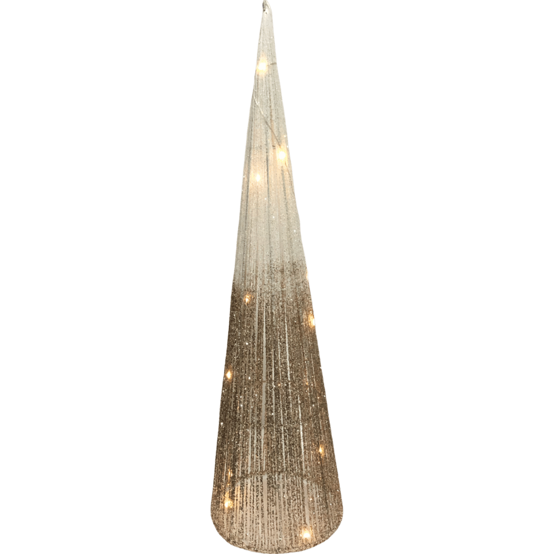 (FIG0835BG) Pino con 20 luces 20 x 80 cm beige