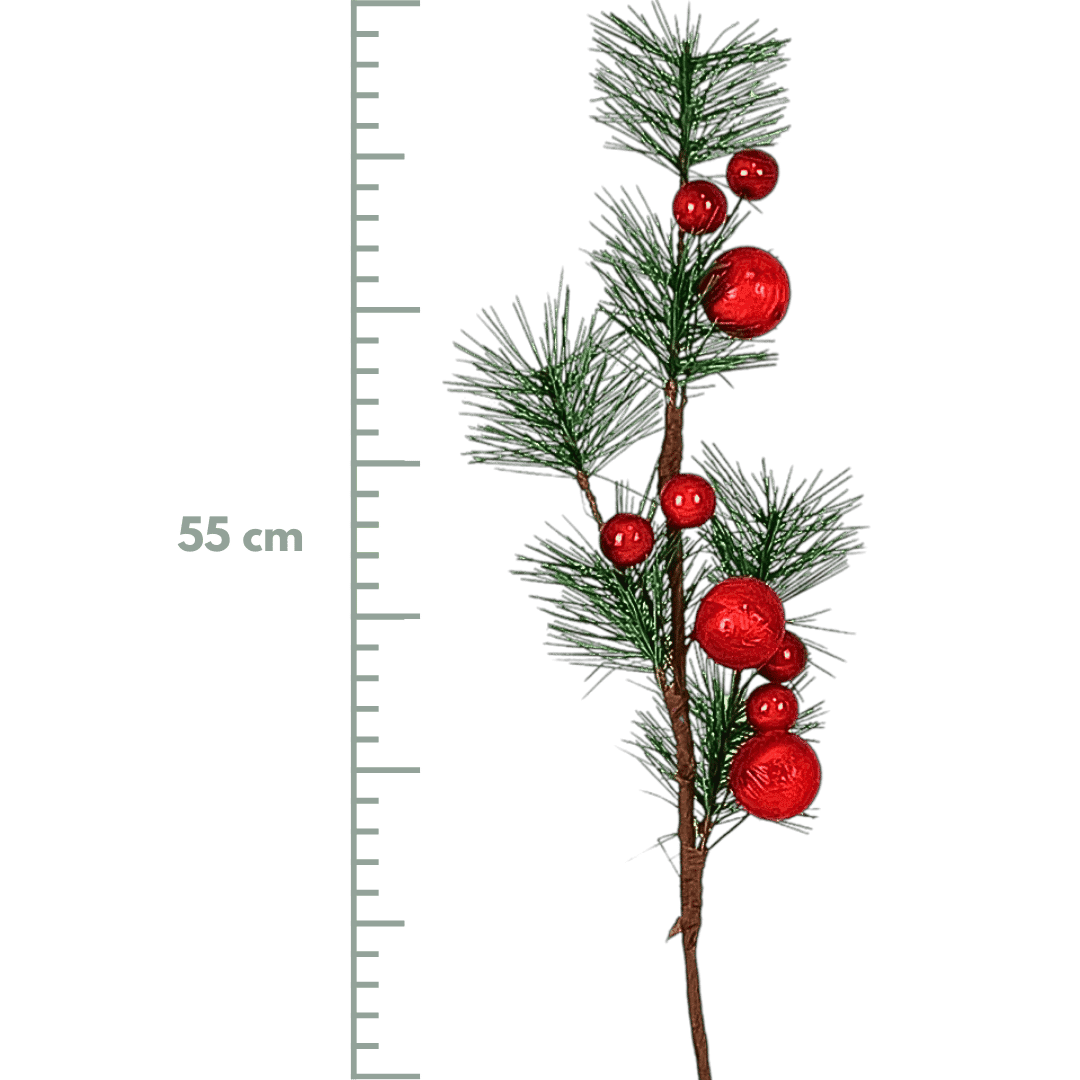 (FLA01034R) FOLLAJE PINO BERRY 55CM