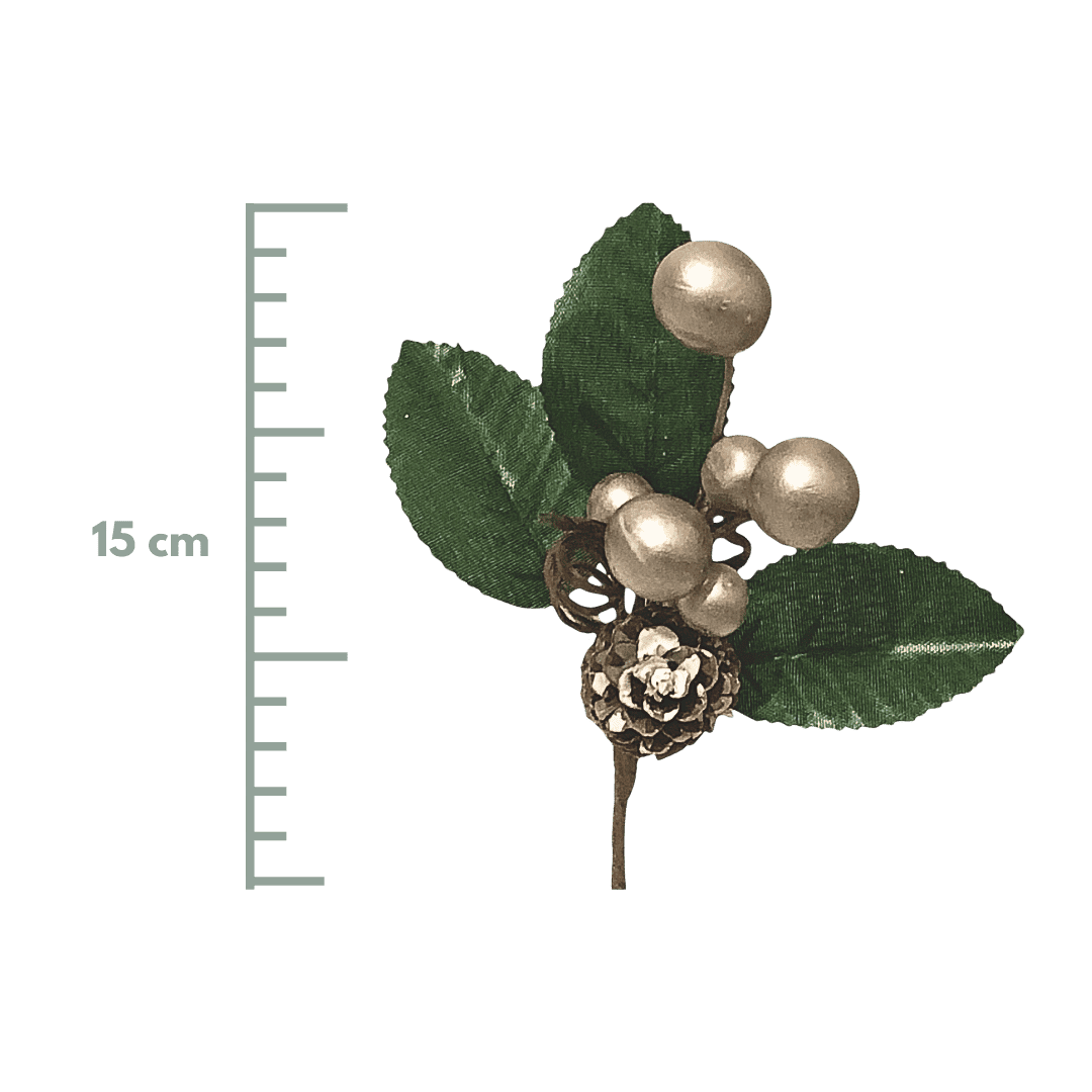 (Fla01449ch) Mini pick perlas 15 cm cham