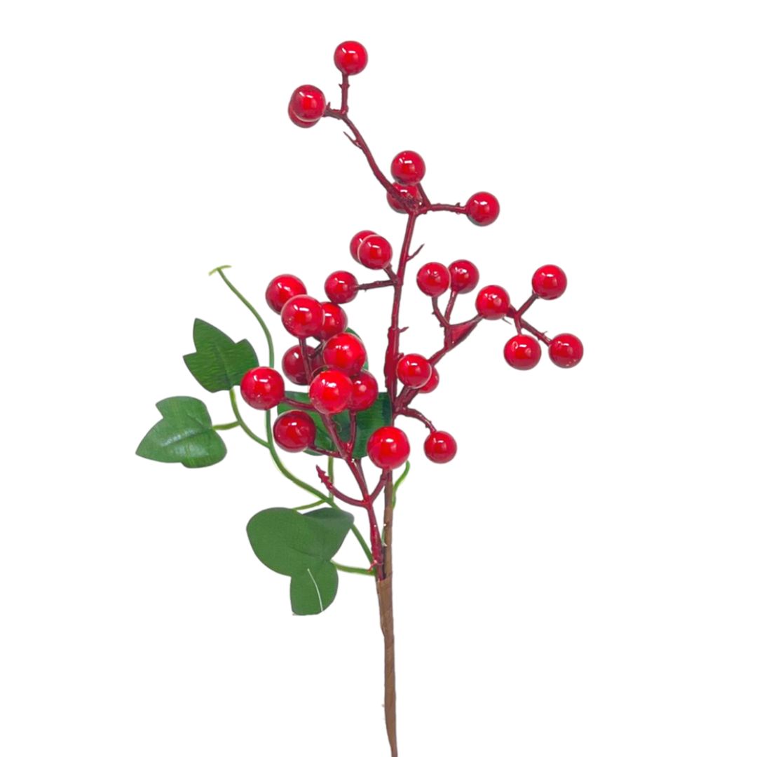 (FLA01815R) Follaje berries rojo