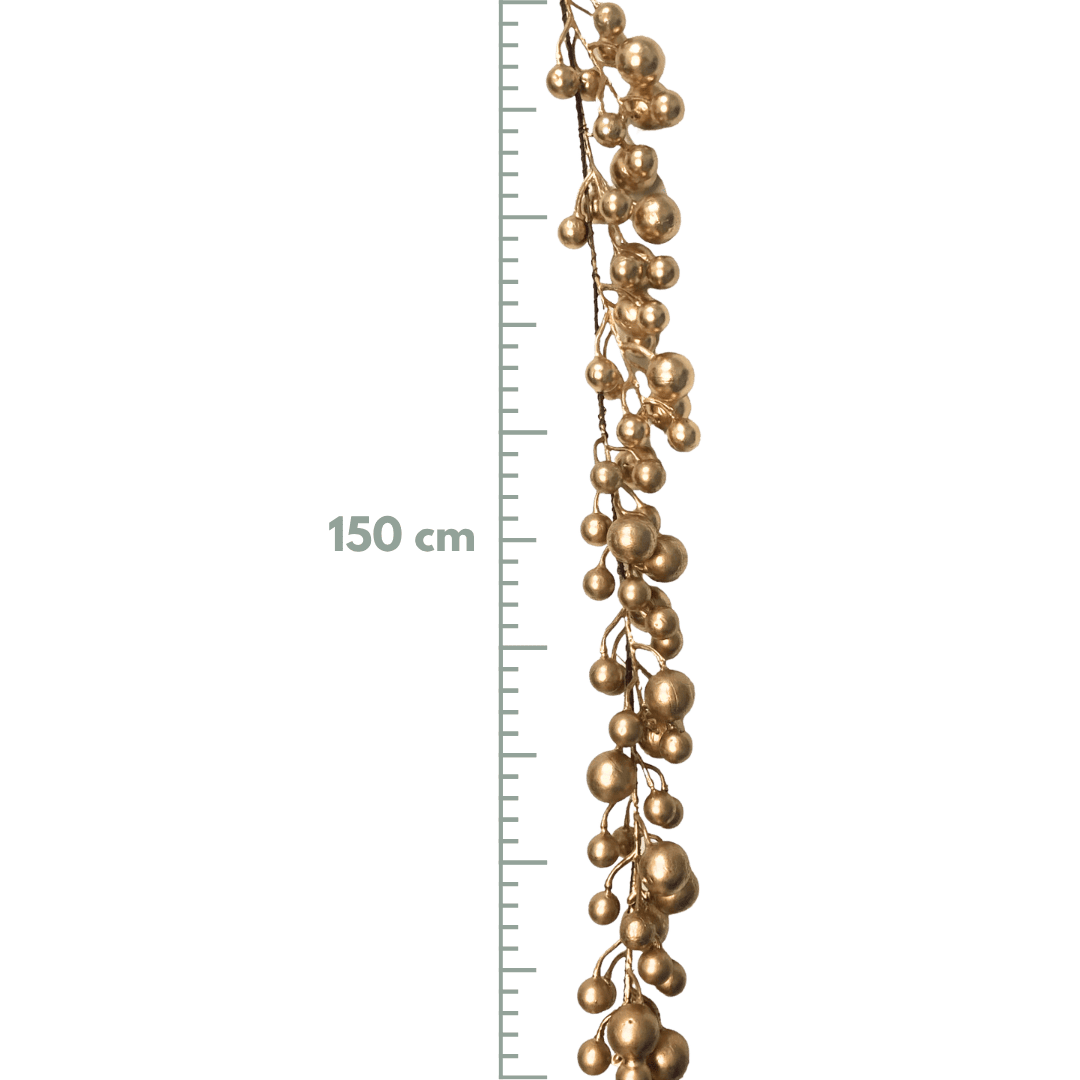 GUIRNALDA ESFERAS 150CM ORO