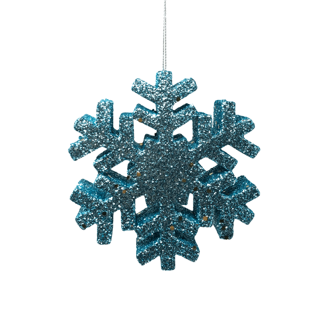 (FLA02258LB) Copo de nieve 12 cm celeste
