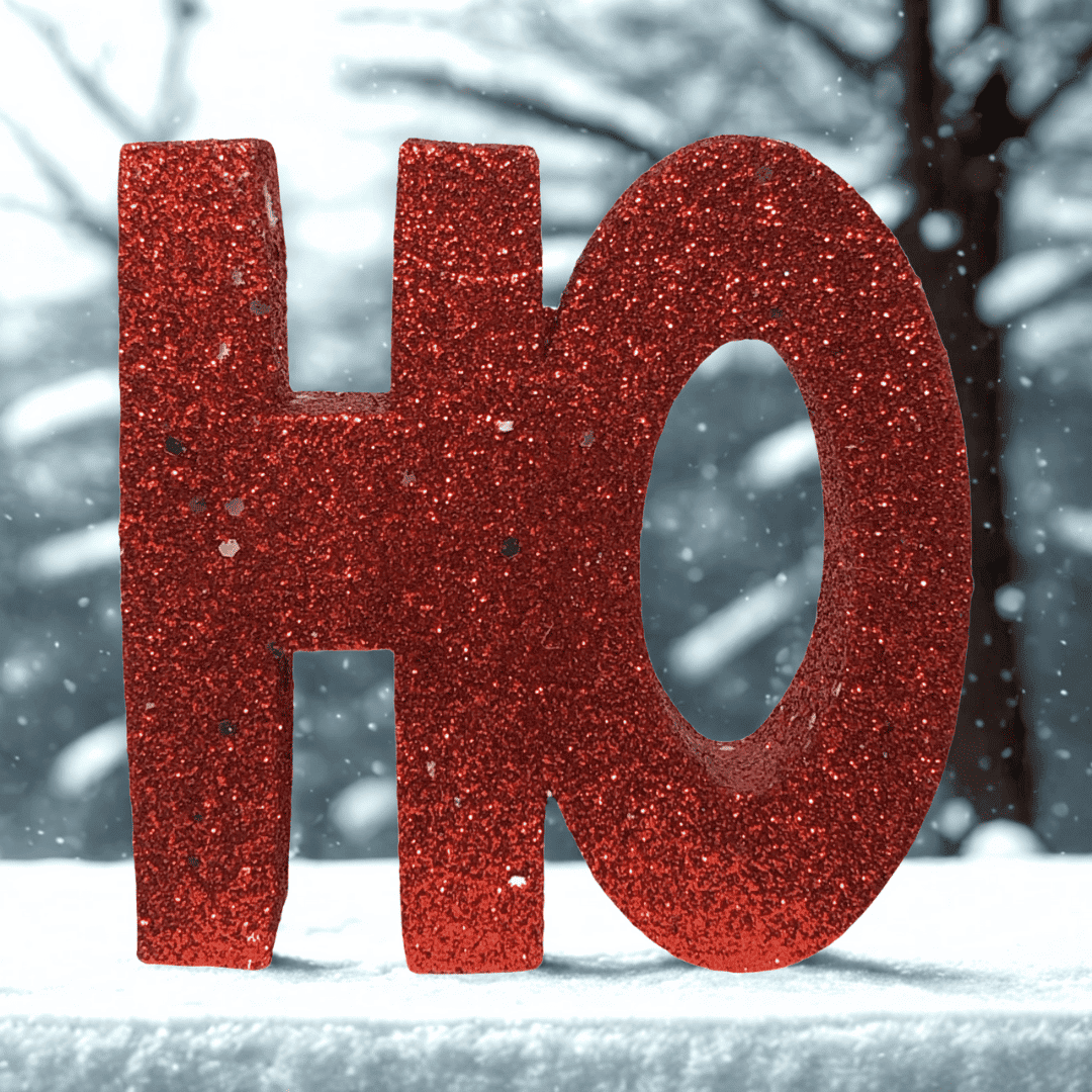 (FLA02260R) Letrero HOHO 12 cm