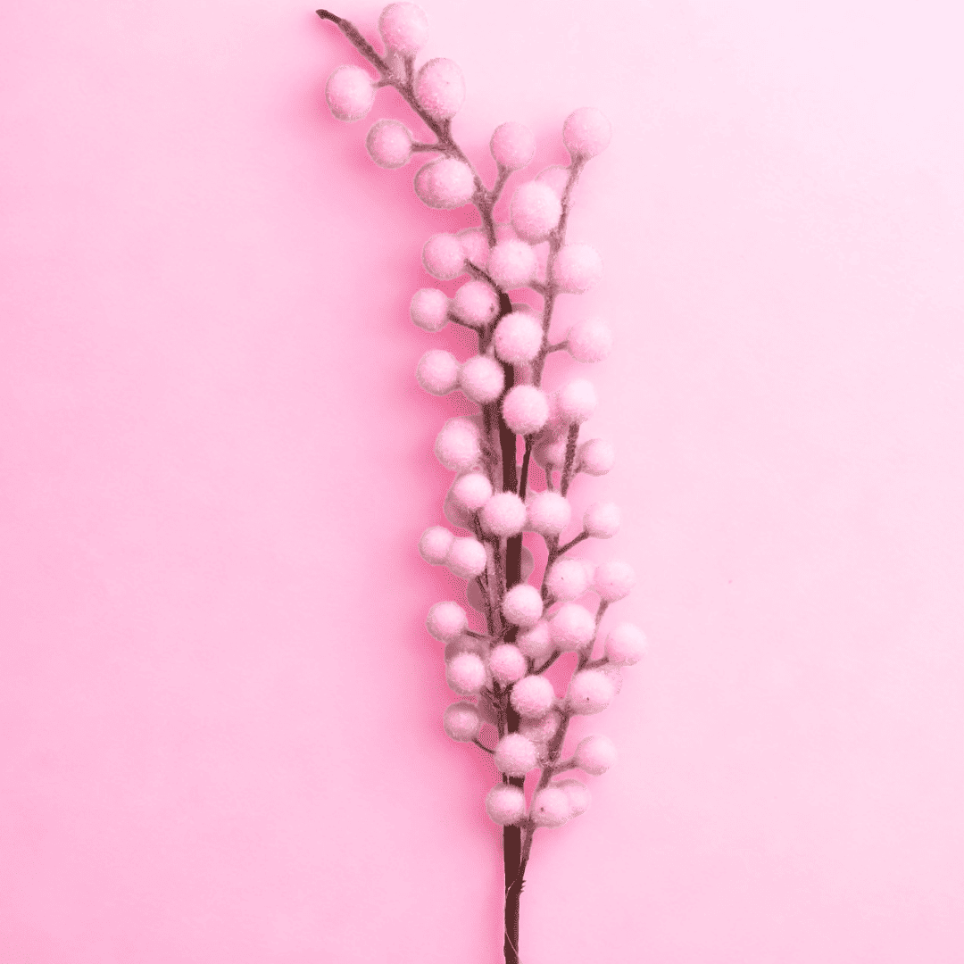 (FLA02391P) FOLLAJE BERRYS 64CM ROSA