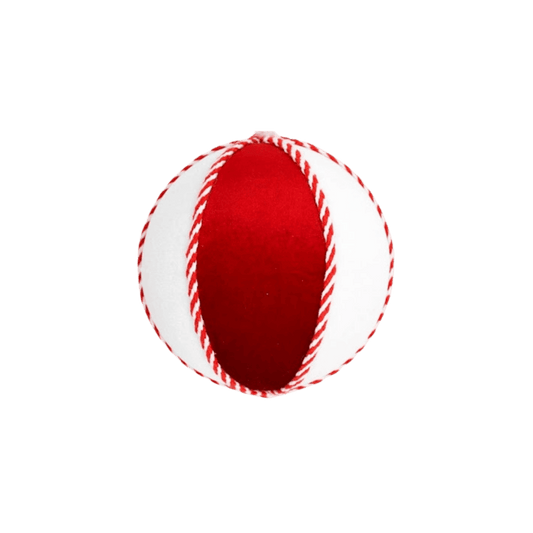 (FLA03099RW) ESFERA BICOLOR 17CM ROJO/BLANCO