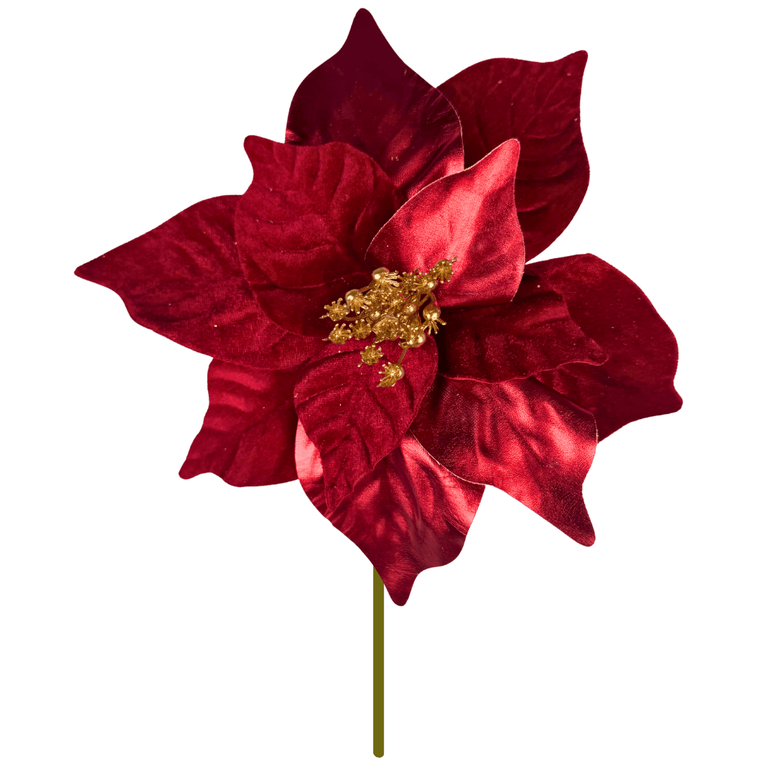 NOCHEBUENA VINIL 27CM ROJO