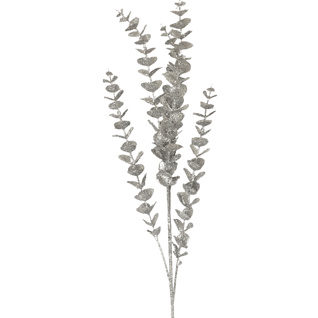 (FLM00195S) Follaje metalico 70 cm plata