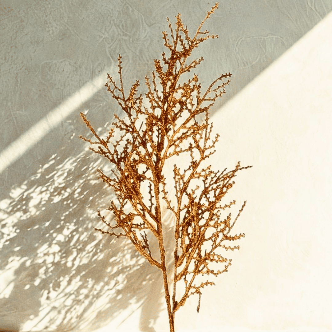 (FLP0003LCP) Follaje metalico 80 cm bronce