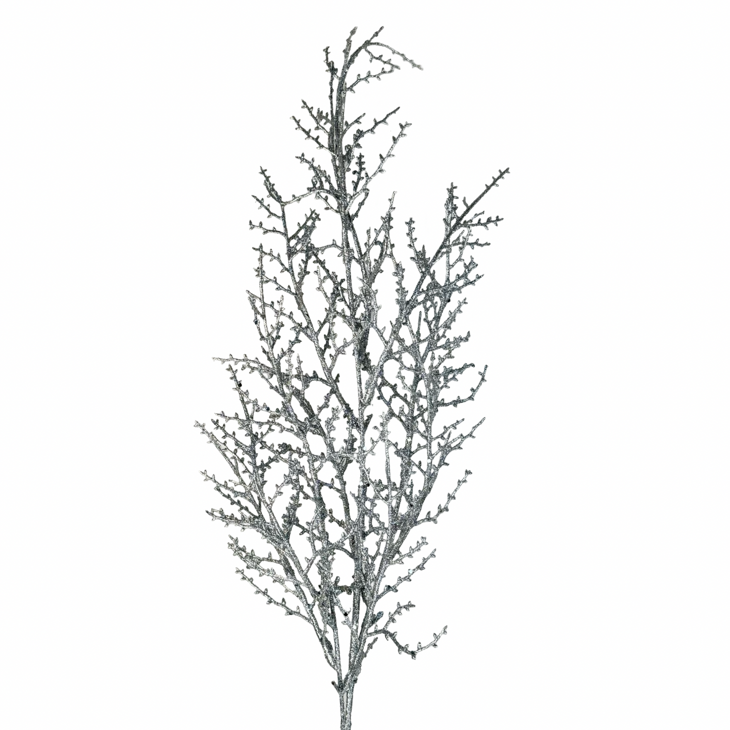 (FLP0003S) Follaje metalico 80 cm plata