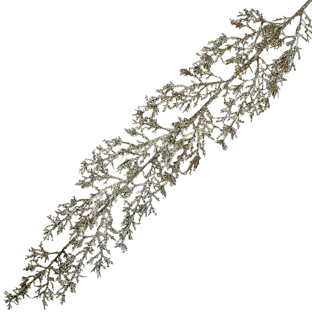 Guirnalda rama 130 cm champaña/oro/plata