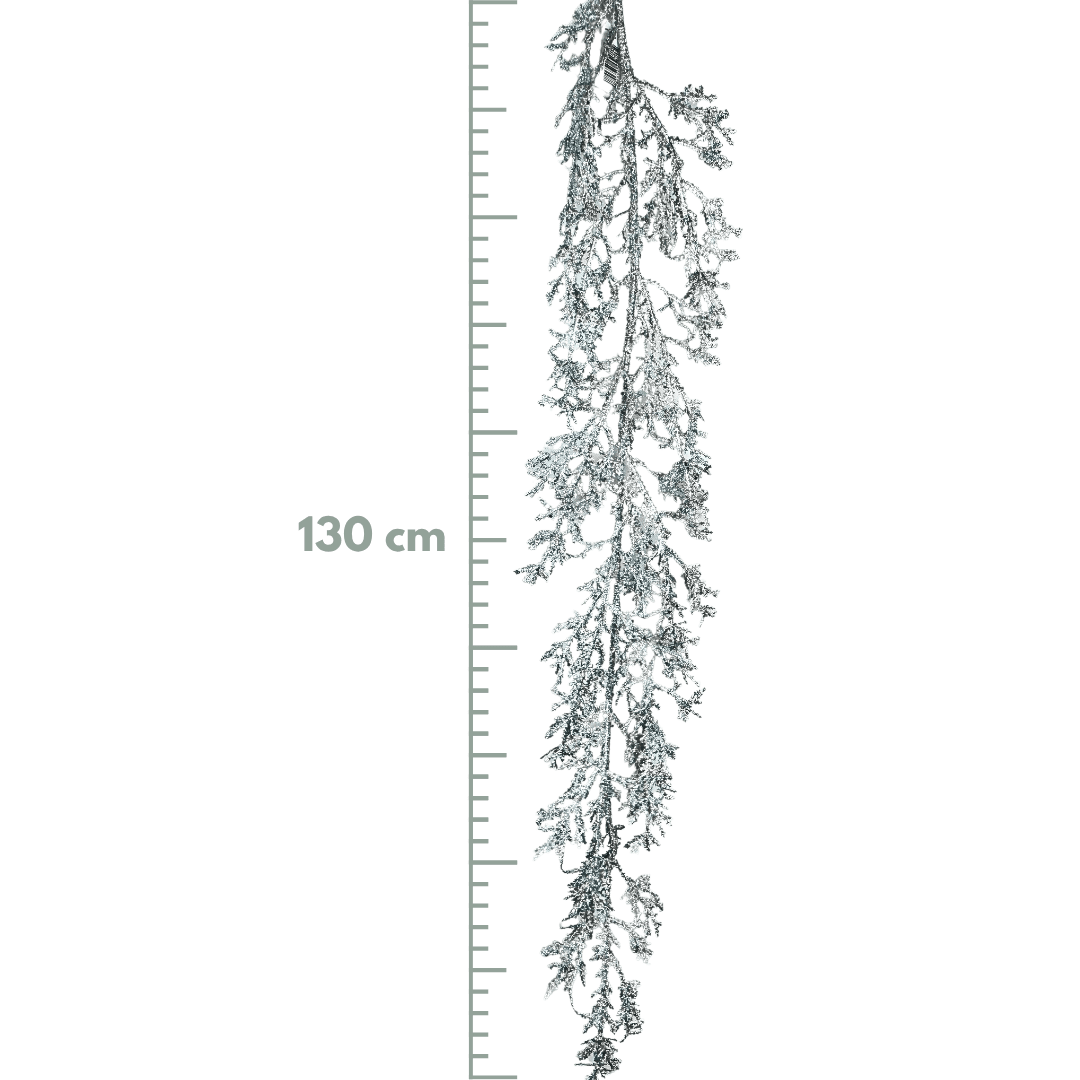 Guirnalda rama 130 cm champaña/oro/plata
