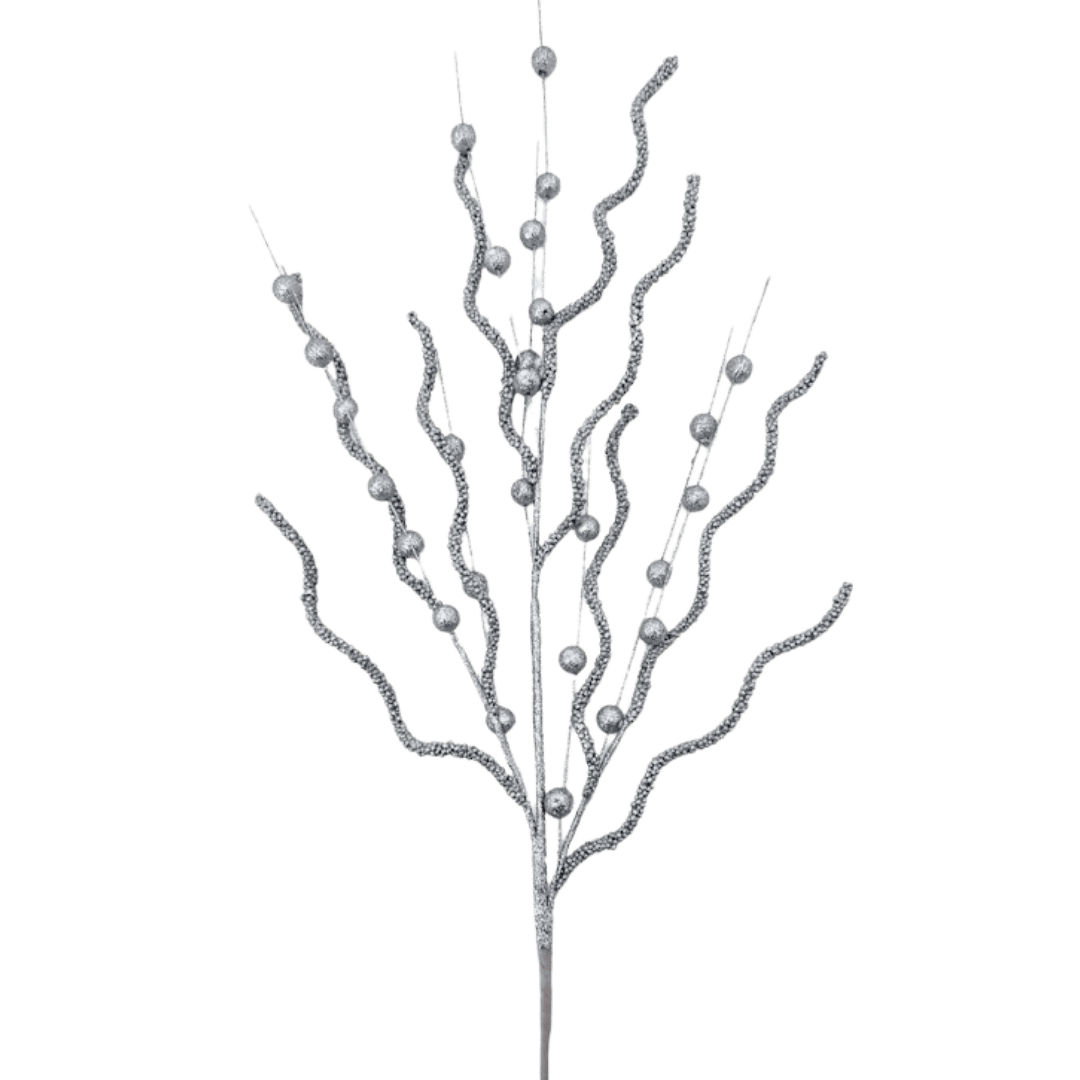 (FLP0074) Follaje curly 85 cm crema/blanco/champagne/plata