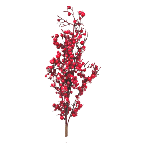 (FLQ09407R) Follaje de berries 50cm rojo