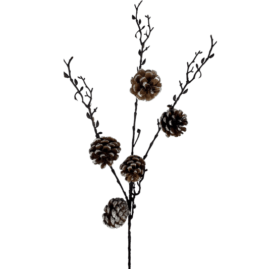 (FLR01180W) Mega rama con piñas 75 cm