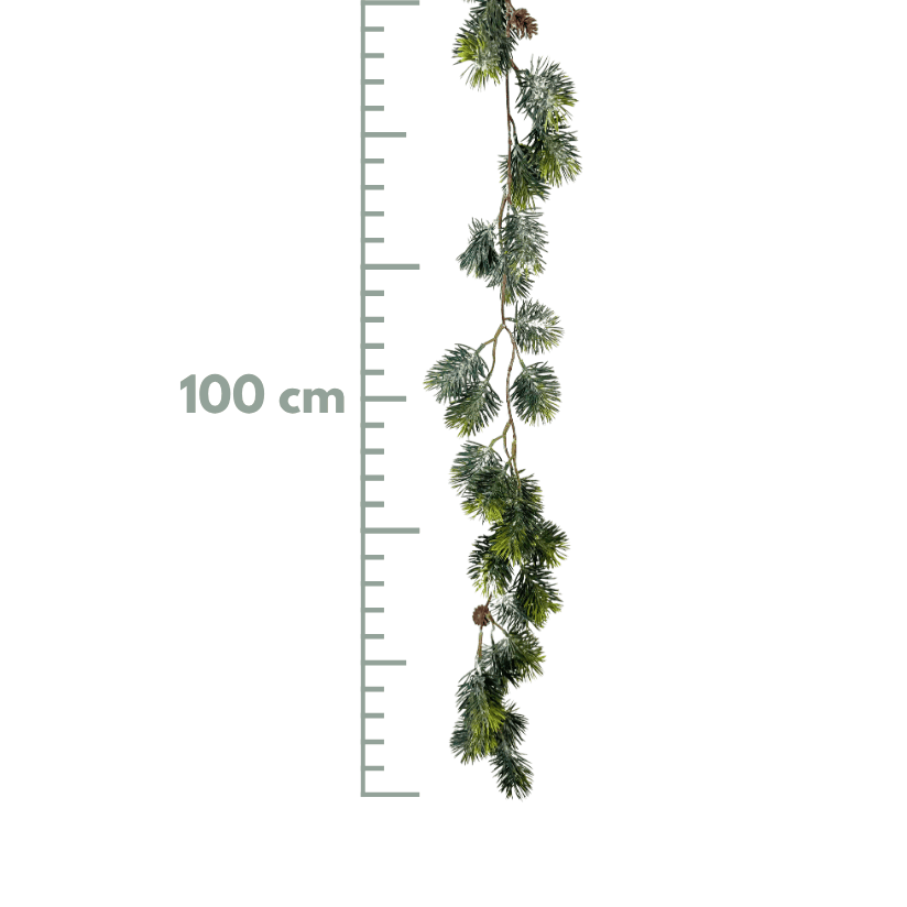 (FLR01201) Mini Guirnalda Nevada 100 cm