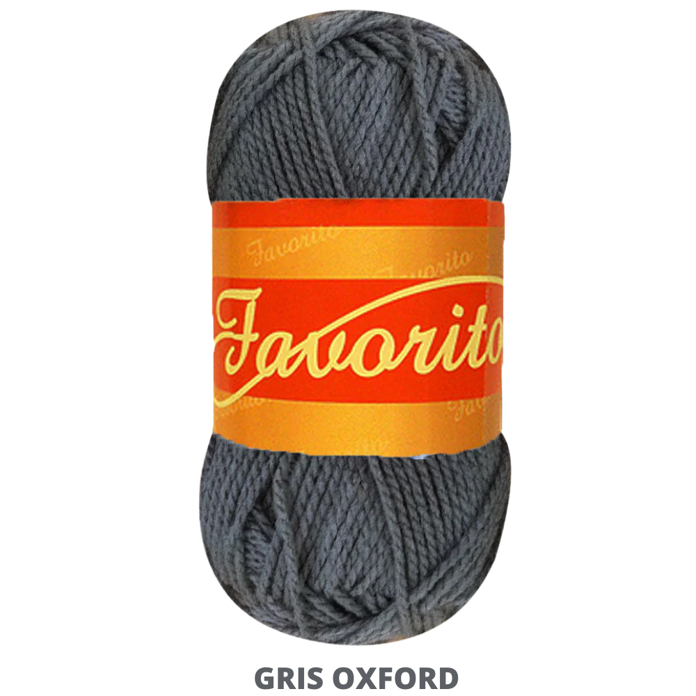 Estambre Favorito 50 Gr C-3094 Gris Oxford