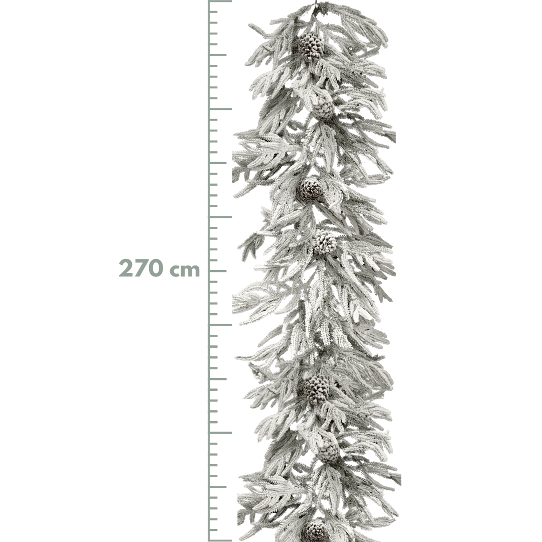 GUIRNALDA NEVADA ABETO 270CM