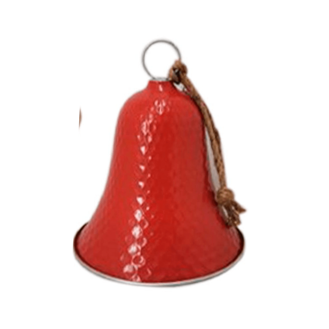 (HLM23087-B) Campana met text 45X25X22 rojo