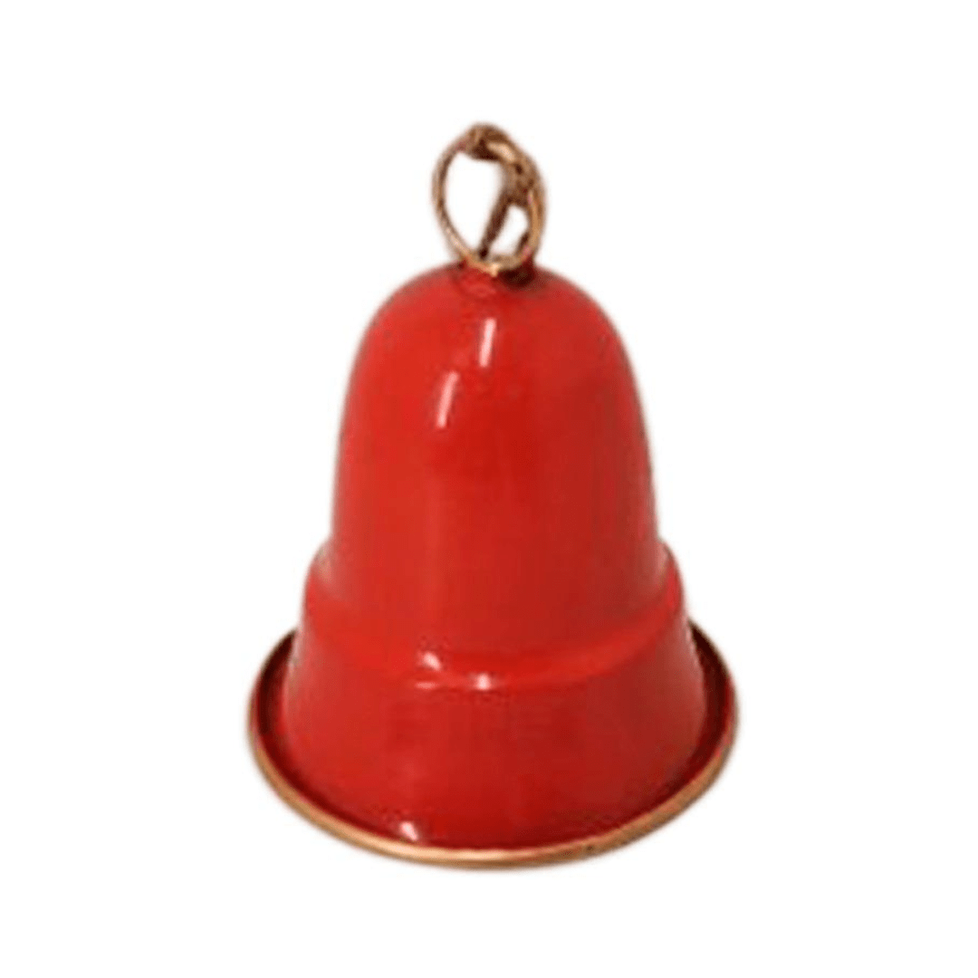 (HLM23149-B) Campana metalica 15x11 cm roja