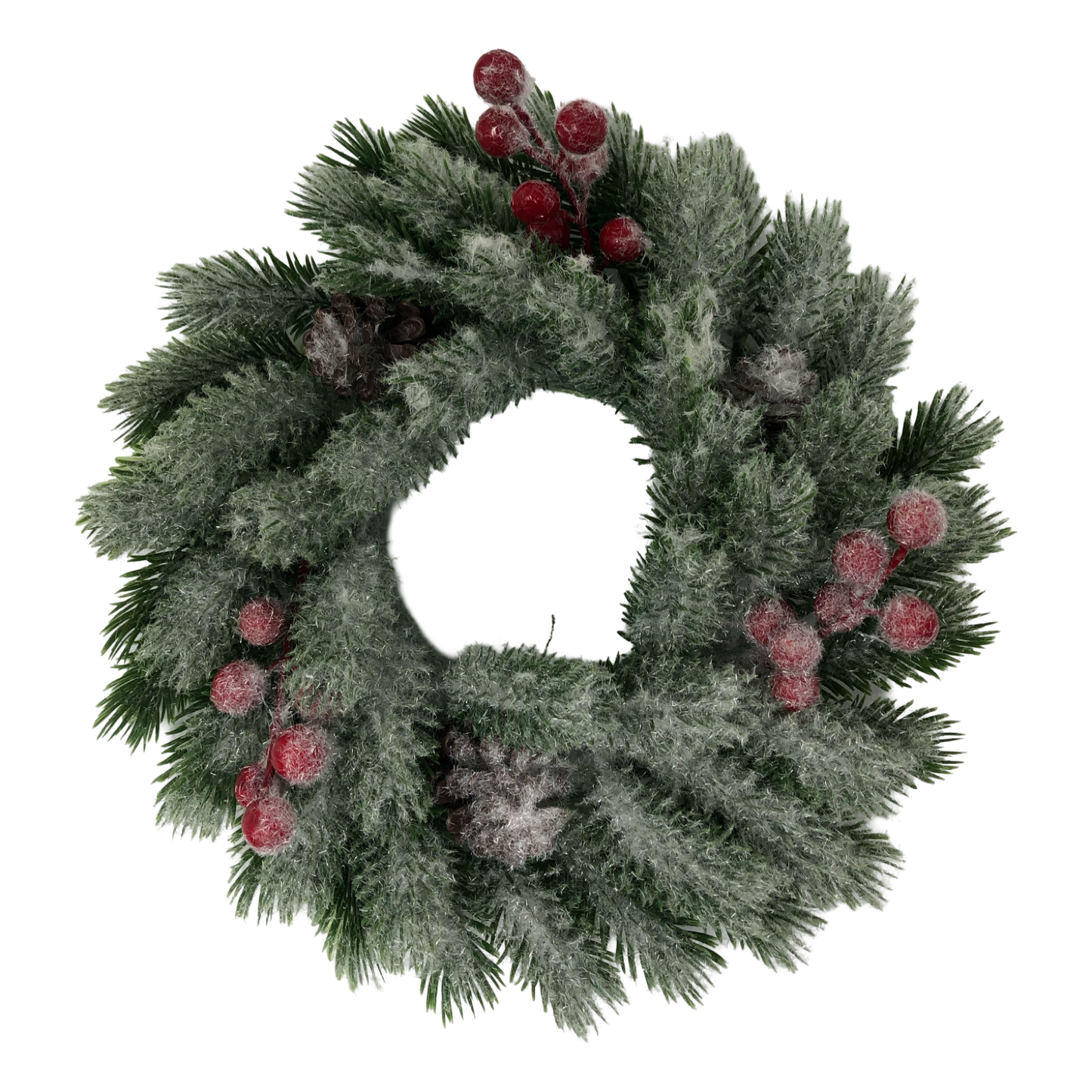 (ADV0218VD) Corona berries 30 cm verde