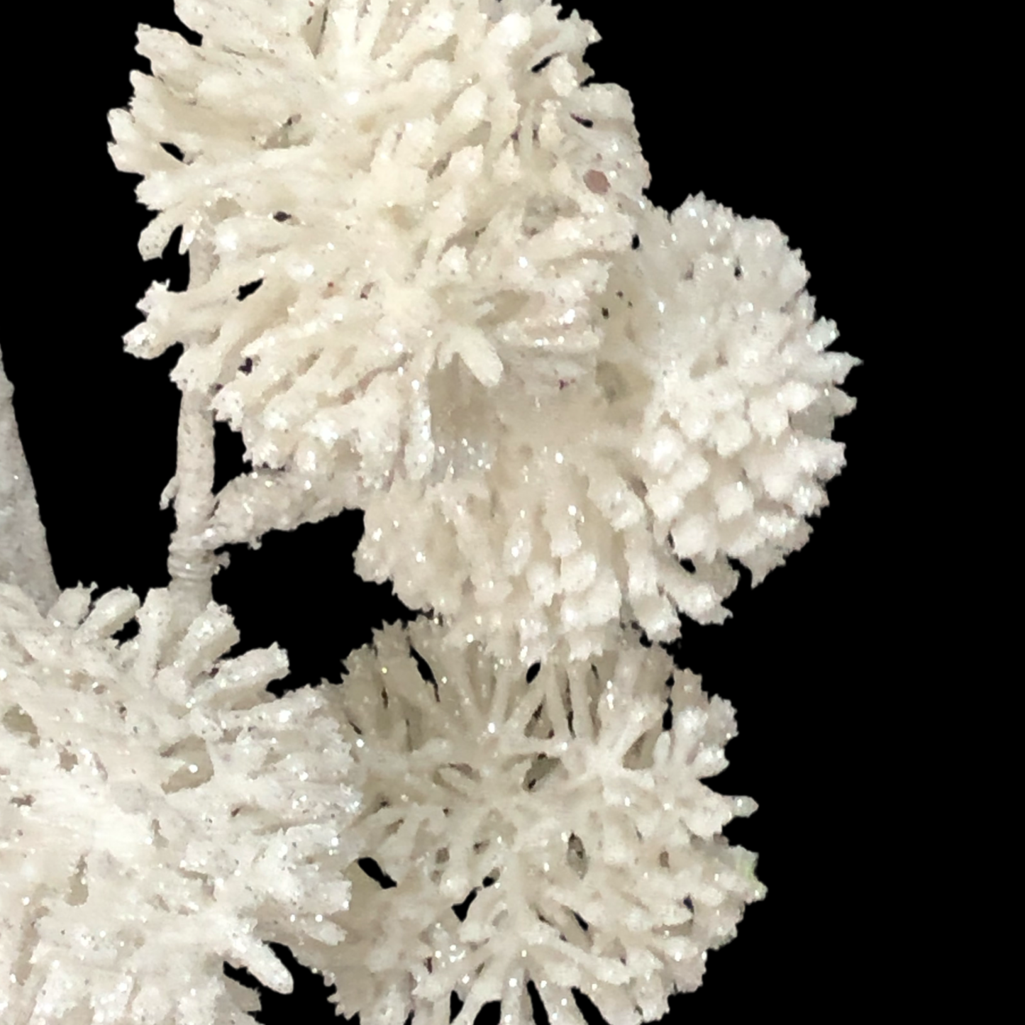 (DTI0164W) Follaje pompon 60 cm blanco