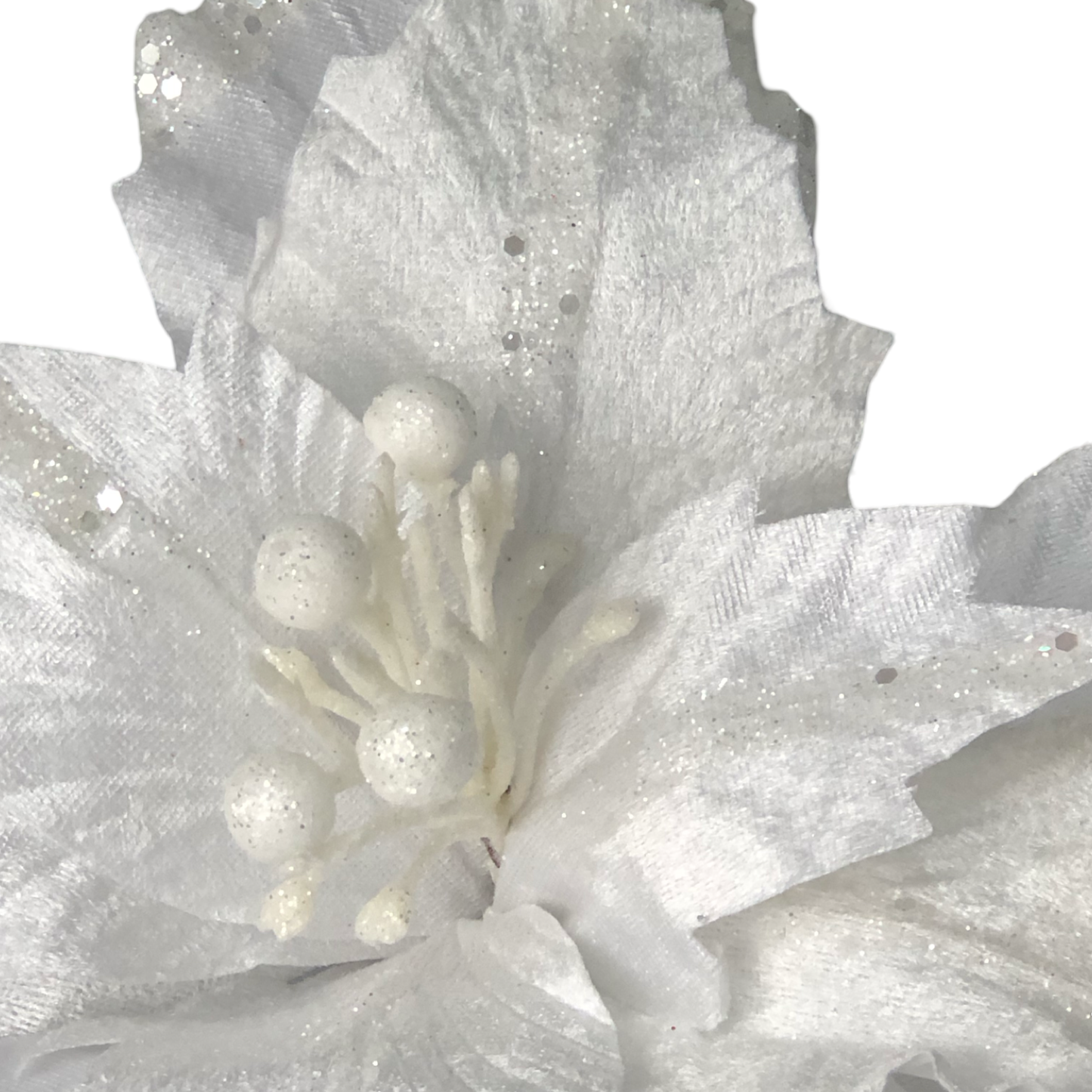 (FLM00081W) Nochebuena 39 cm blanco