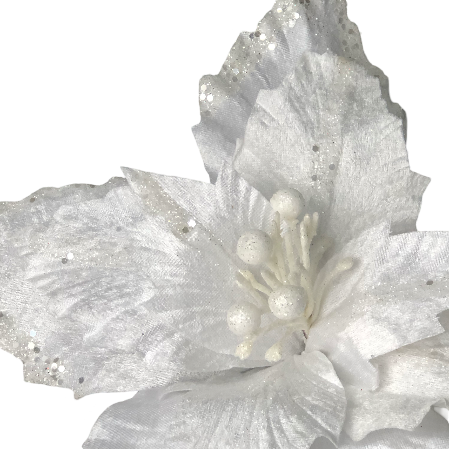 (FLM00081W) Nochebuena 39 cm blanco