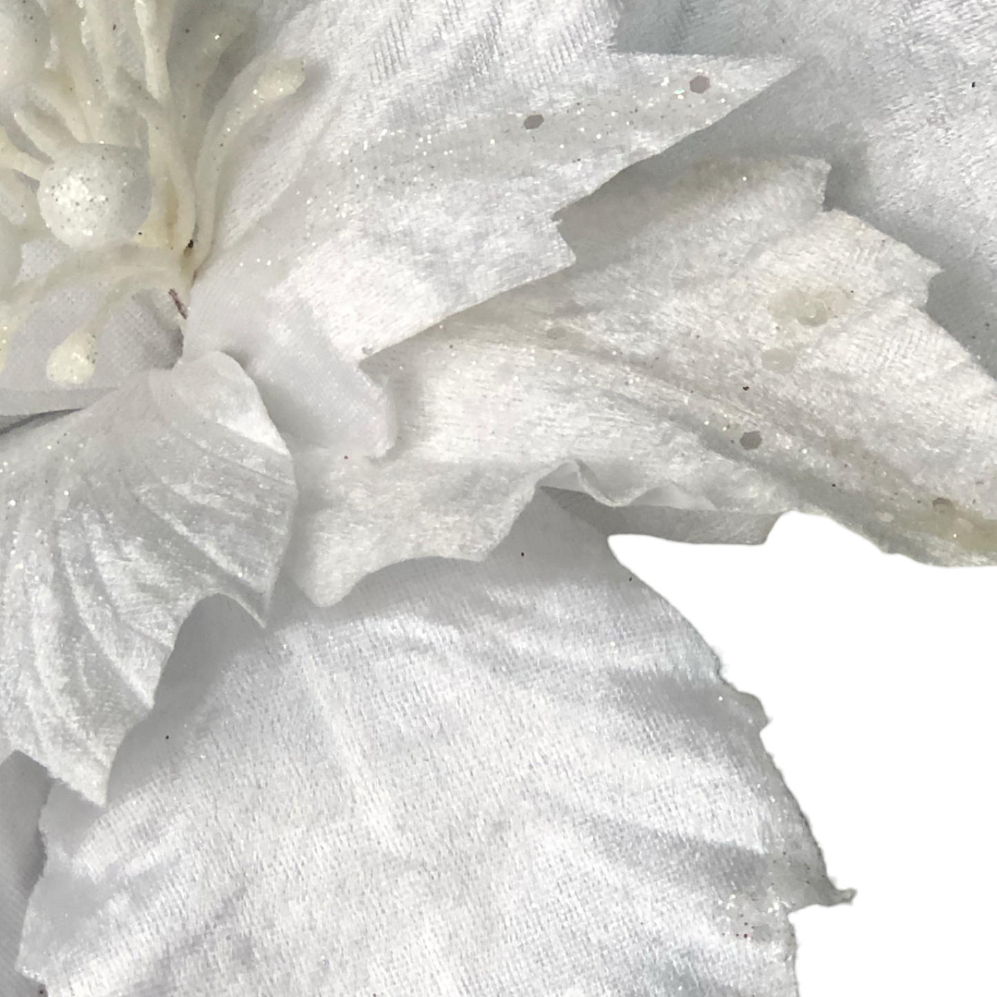 (FLM00081W) Nochebuena 39 cm blanco