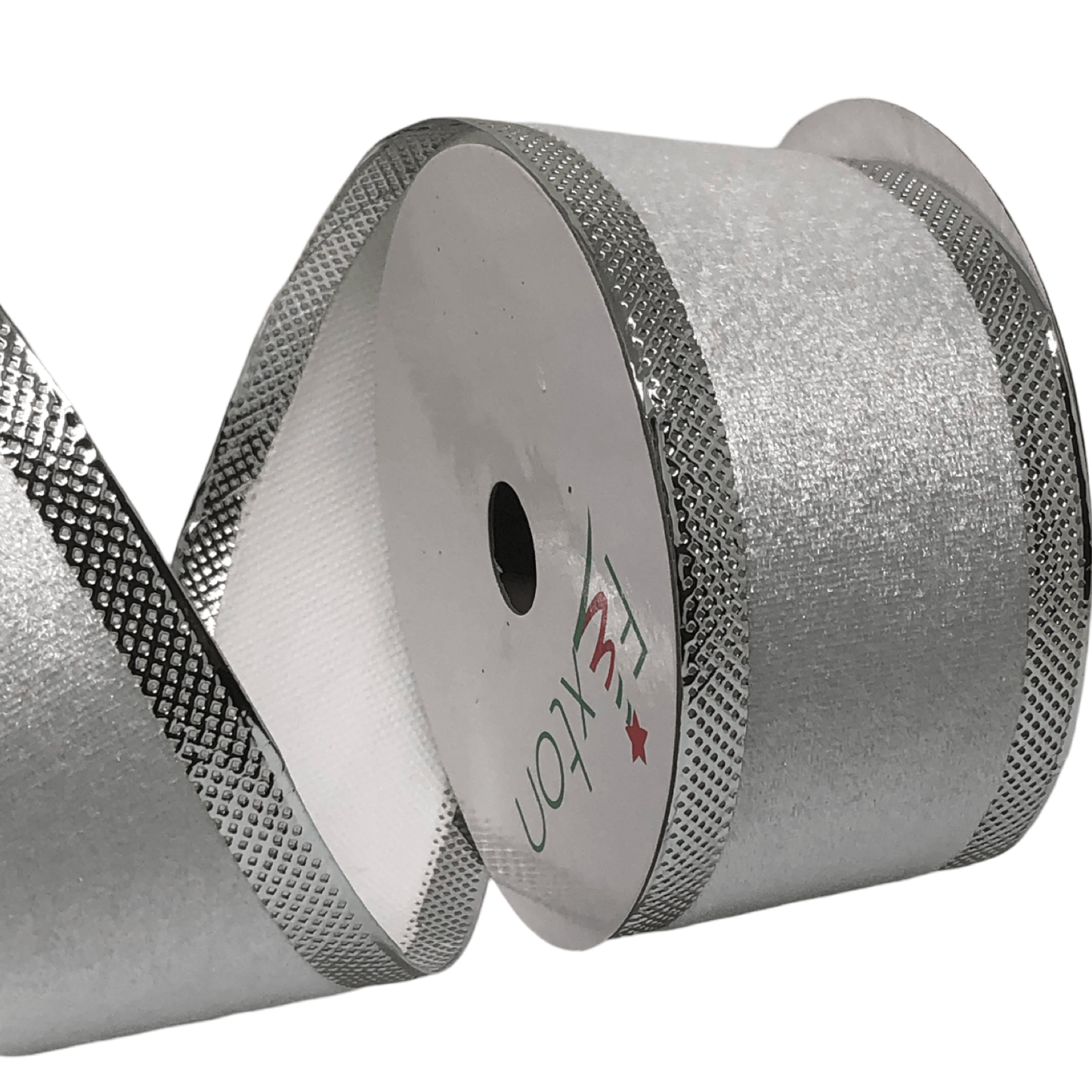 (TCH01765S) Liston Navideño 6.5CM 9M Plata