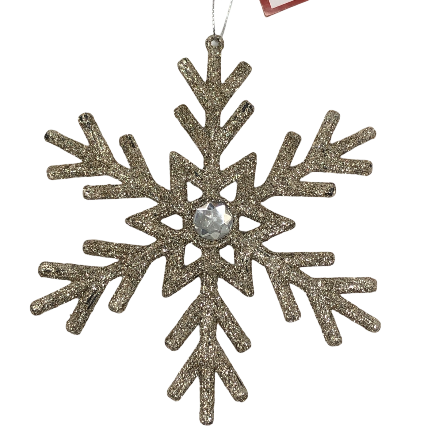 (MLI0310CH) Copo de nieve escarchado 15 cm champ