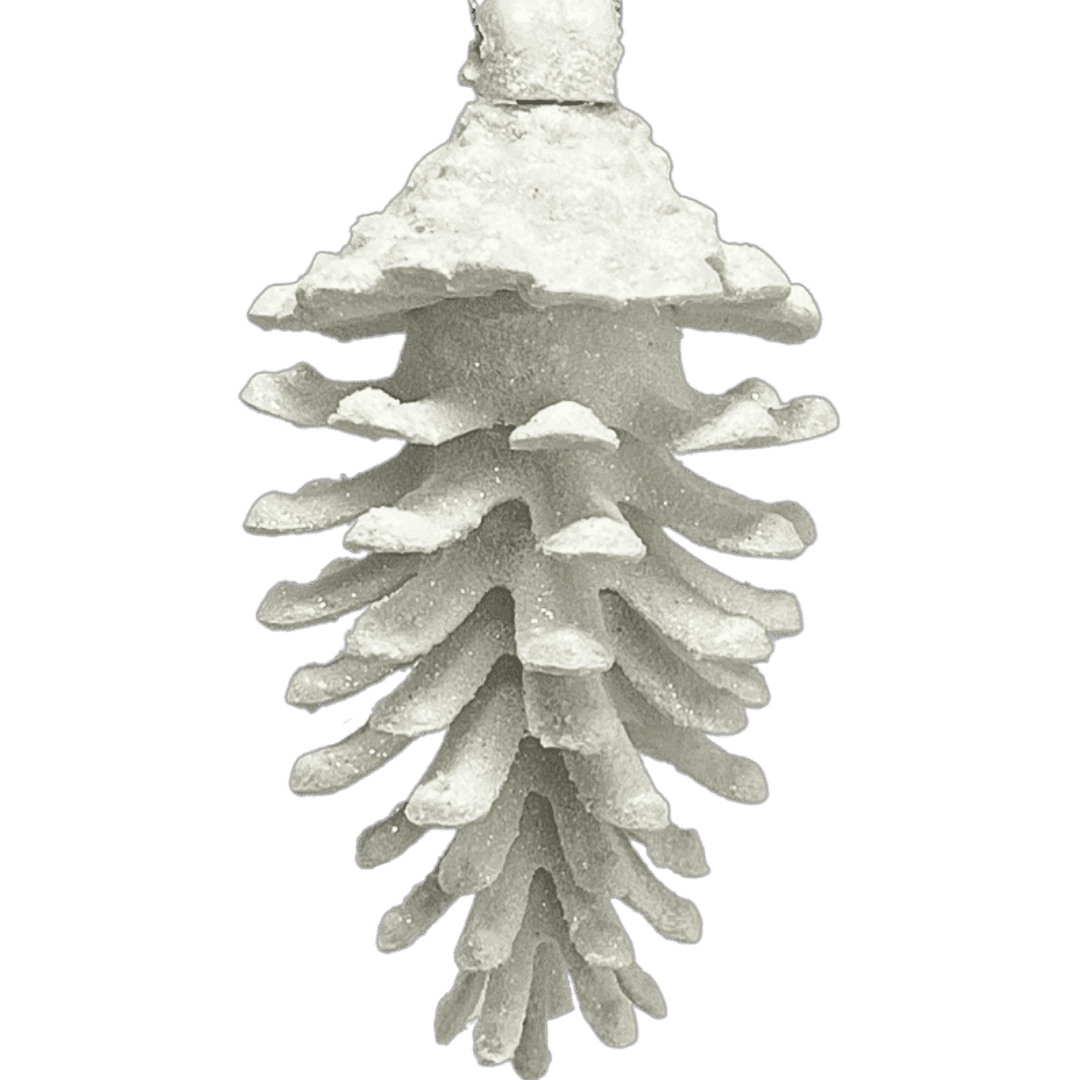 (Mli0430W) Piña Escarchada 11X6X6Cm Blanco