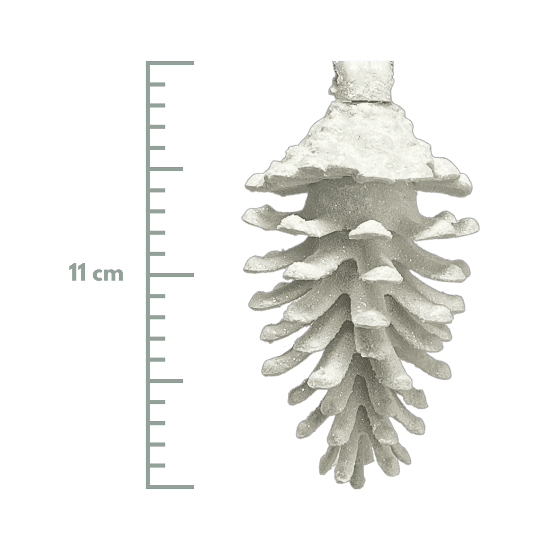 (Mli0430W) Piña Escarchada 11X6X6Cm Blanco