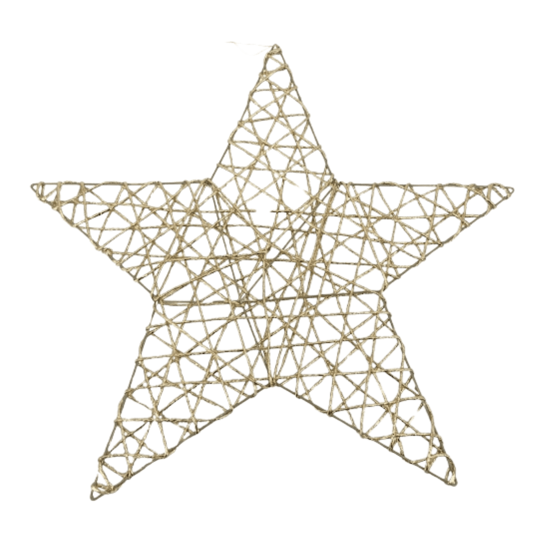 Estrella oro metalico 30cm/40cm/50cm