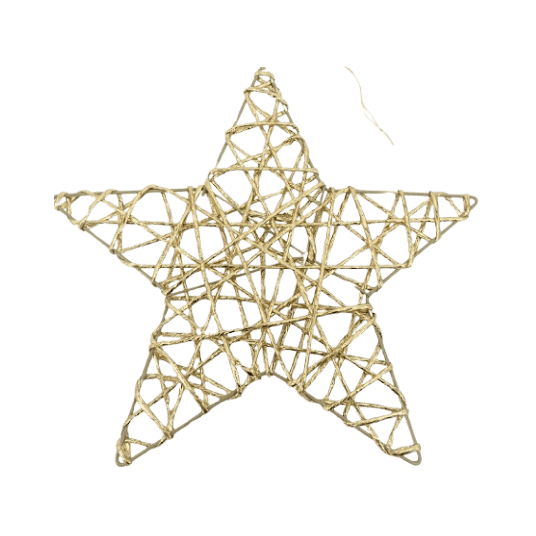 Estrella oro metalico 30cm/40cm/50cm