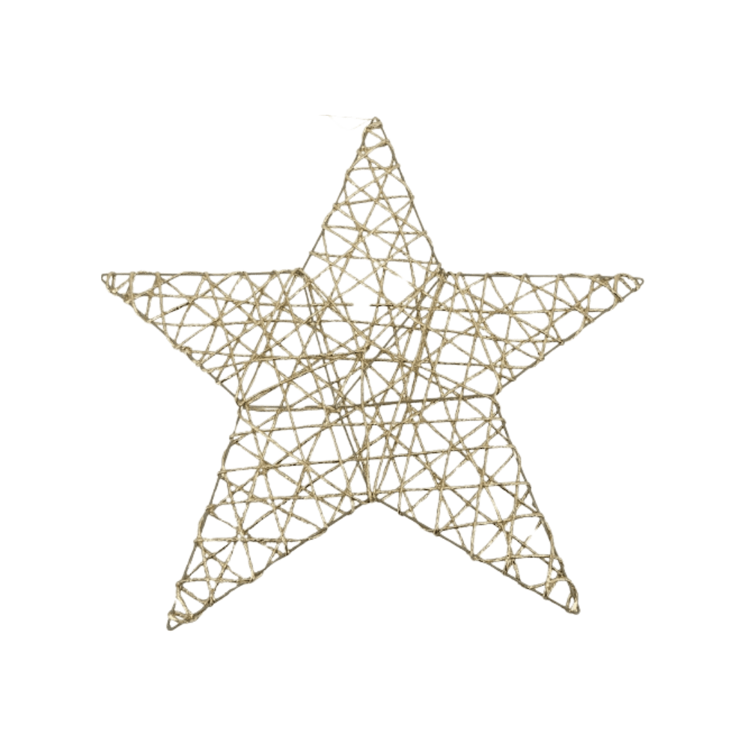 Estrella oro metalico 30cm/40cm/50cm