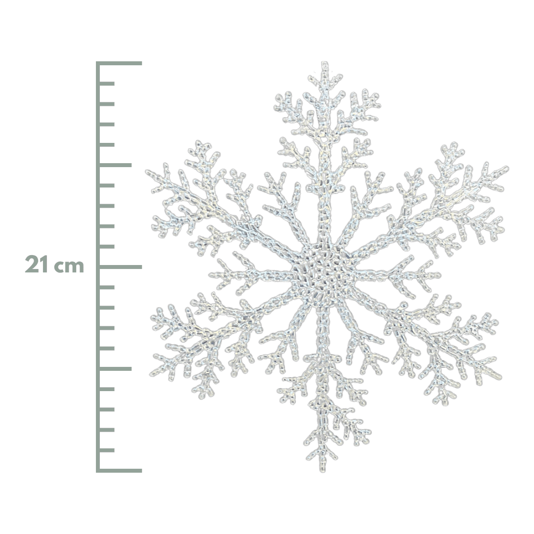 (Mli0401) Copo de nieve tornasol 21 cm