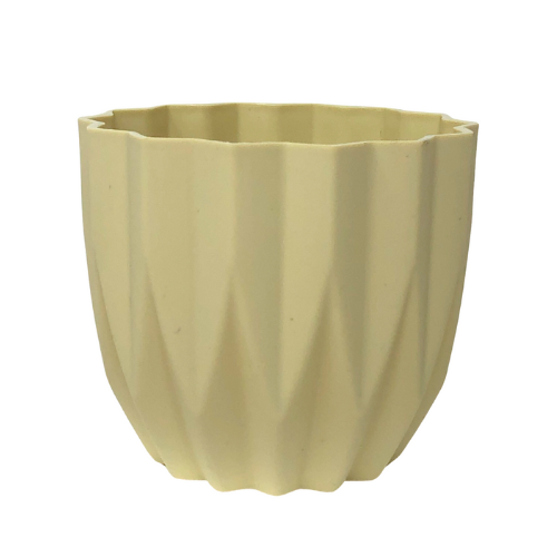 (29264) Maceta de melamina 9.5 x 8.5 cm tex beige