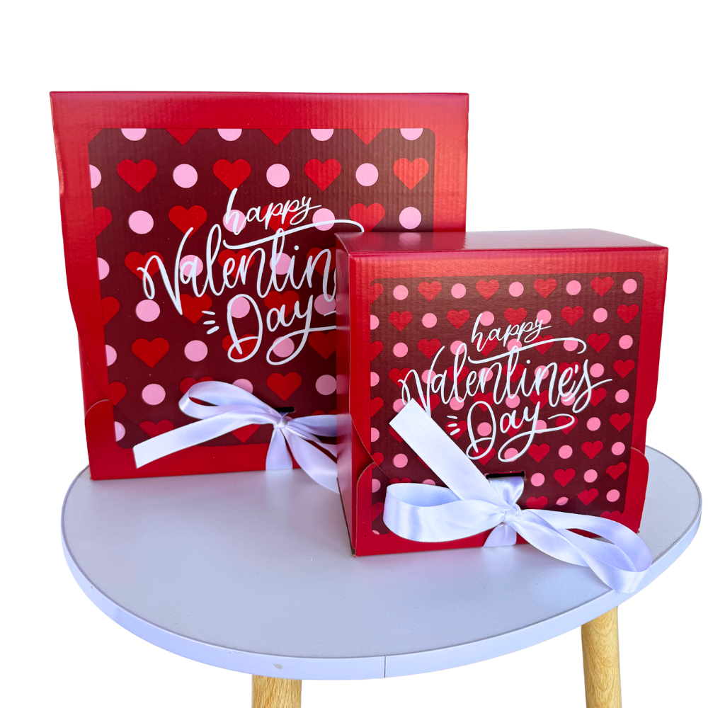 Caja Carton Valentines Day Roja