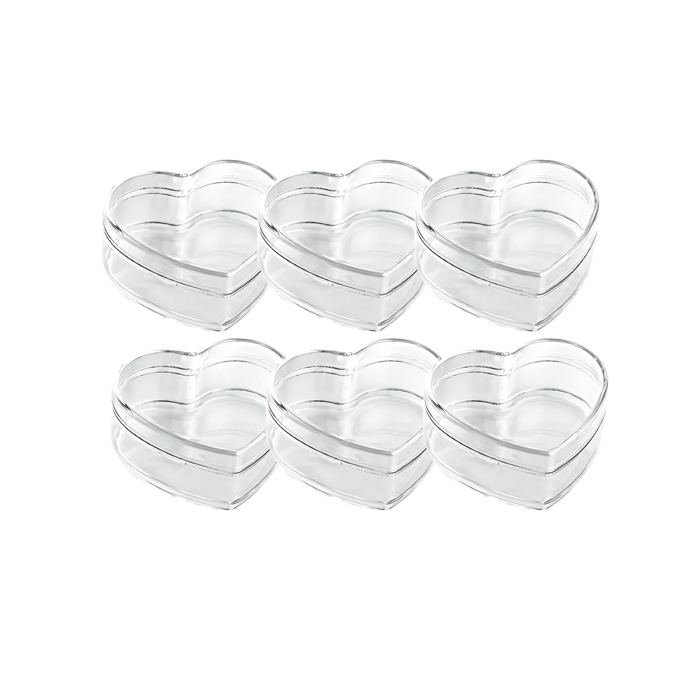 (30116) Alhajero Corazon Liso 7X6 cm C/6 Piezas