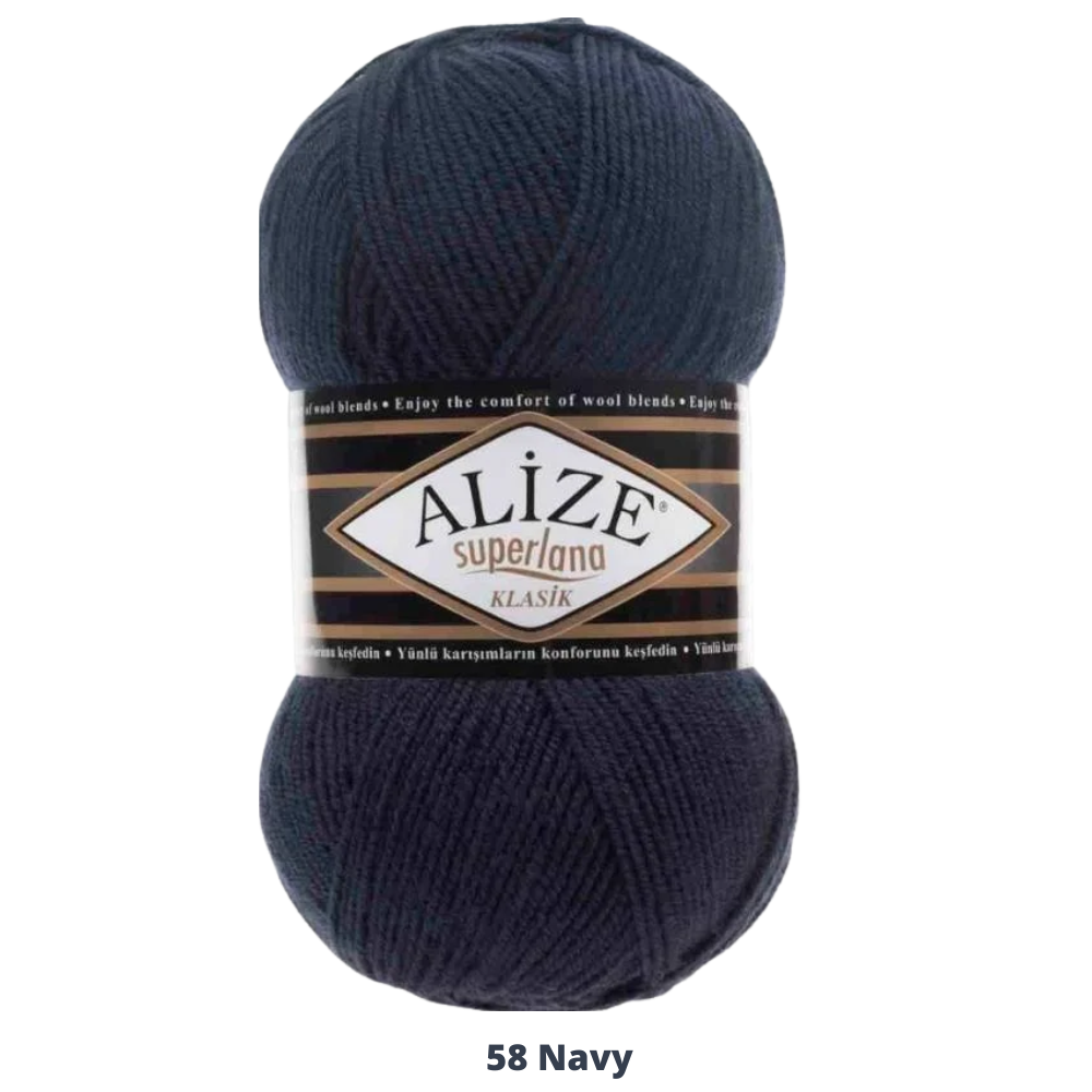 Superlana Klasik 58 Navy 100 Gr