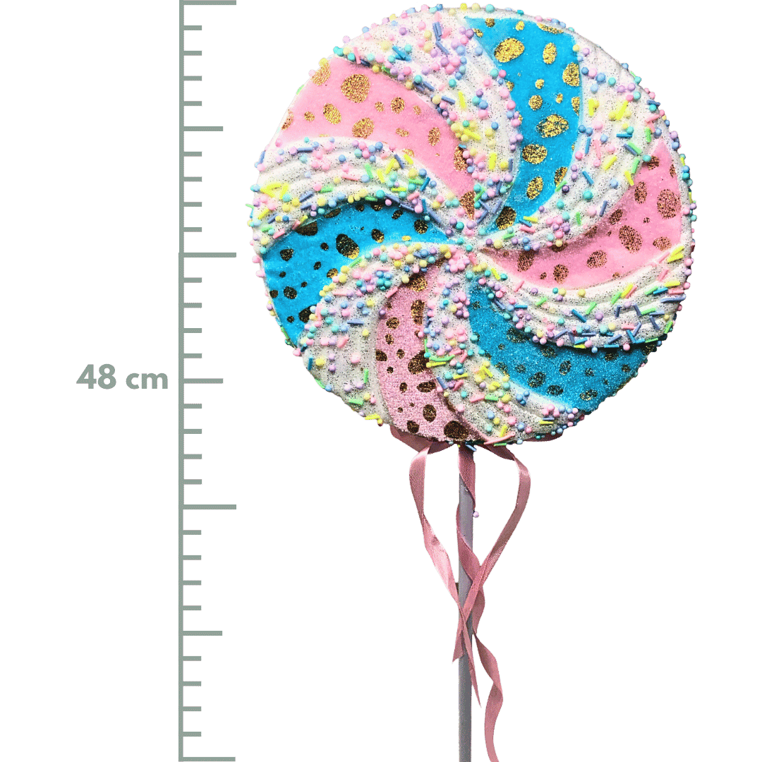 (VAD0018CE) Vara paleta de caramelo 48X20X3CM azul rosa