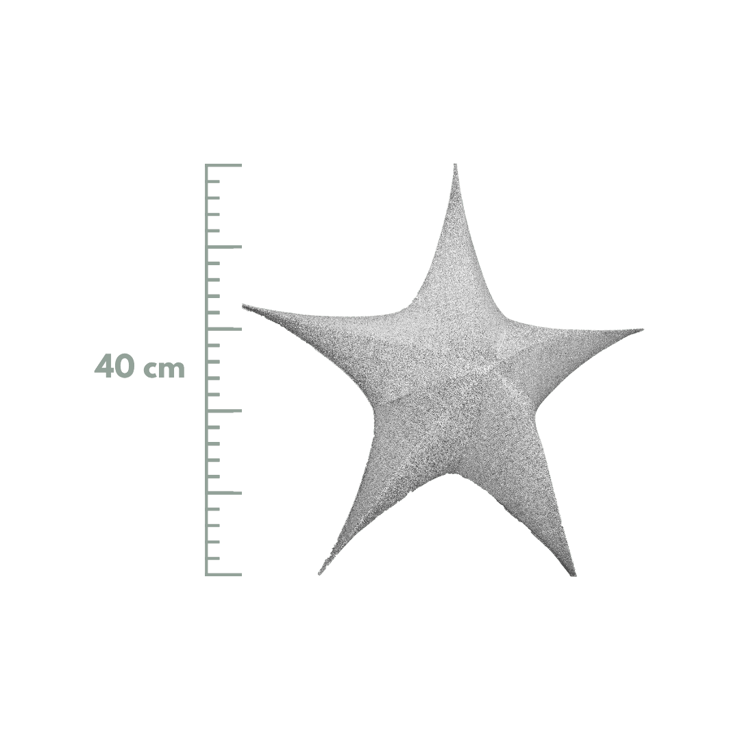 Estrella brillante plata 40cm/65cm/80cm/110cm